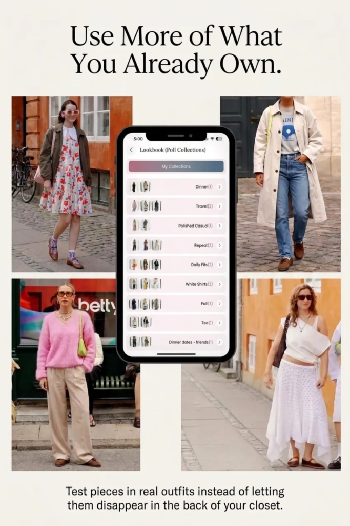 No more nothing to wear days most wardrobe apps ask you to upload your whole closet before they become useful That sounds organized in theory In real life it feels like homework with hangers Adjust my crown starts smaller post one outfit Compare two versions Save the winner Do that daily and suddenly your closet
