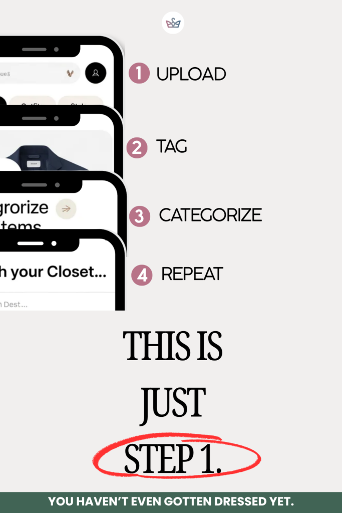 You start with one outfit Better yet you start with two versions of one outfit Try the shirt tucked Try it untucked Try the flats Try the sneakers Try the blazer Try no blazer Then upload the two photos side by side in adjust my crown and compare them That is the whole point Not more scrolling Not more shopping Not more i should really organize my