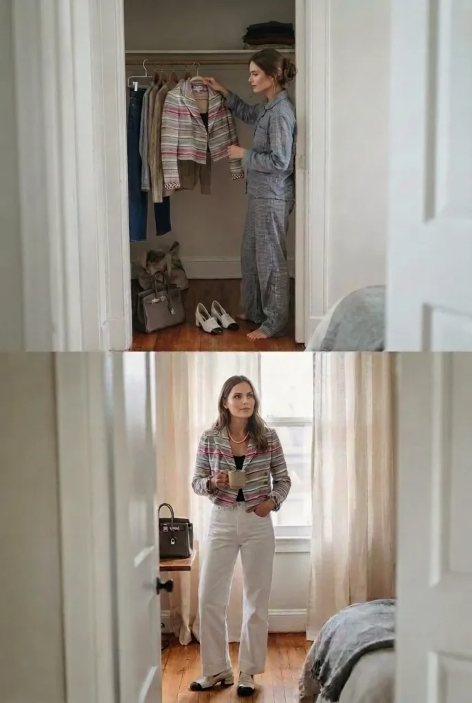 Mornings already have enough decisions mornings do not need another committee meeting There is coffee to make weather to check bags to find lunches to pack texts to answer and at least one person asking where something is while standing directly beside it Then your closet joins the conversation What to wear today It sounds