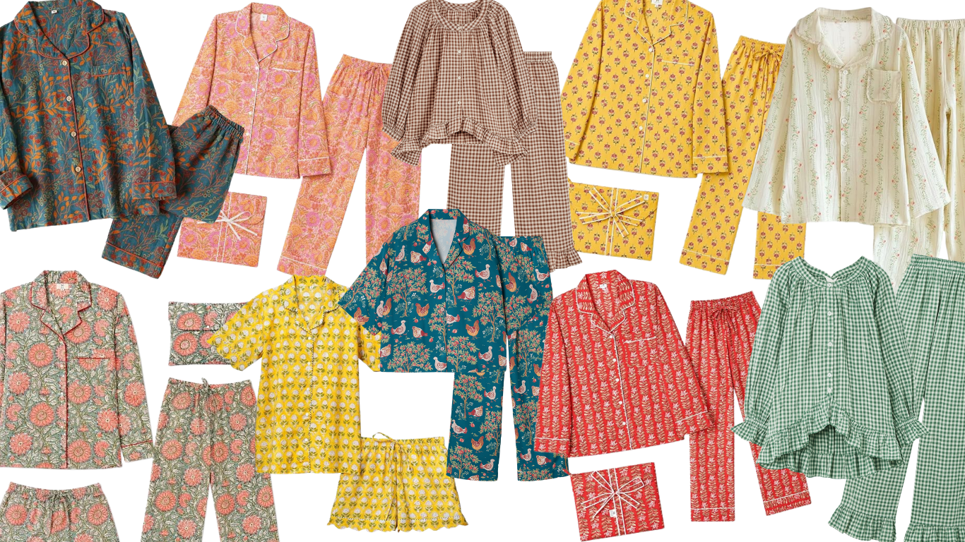 Collage of assorted pajama sets and sleepwear in floral gingham and bright patterns including tops bottoms and shorts in various colors adjust my crown wardrobe app make getting dressed feel like yes  try the app free no more nothing to wear days side by side outfit selfies are never wrong dressing well has never been this easy adjust my crown is a wardrobe app designed to help you decide what to wear using what you already own unlike traditional  adjust my crown adjust my crown wardrobe app make getting dressed feel like yes  try the app free no more nothing to wear days Side by side outfit selfies are never wrong Dressing well has never been this easy Adjust my crown is a wardrobe app designed to help you decide what to wear using what you already own Unlike traditional  adjust my crown